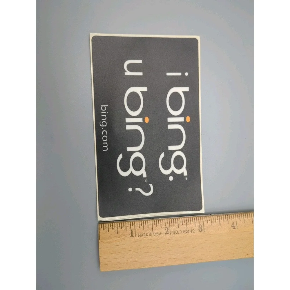 Microsoft Advertising Promo SWAG Search Engine Bing Sticker‎ Rare Pair
